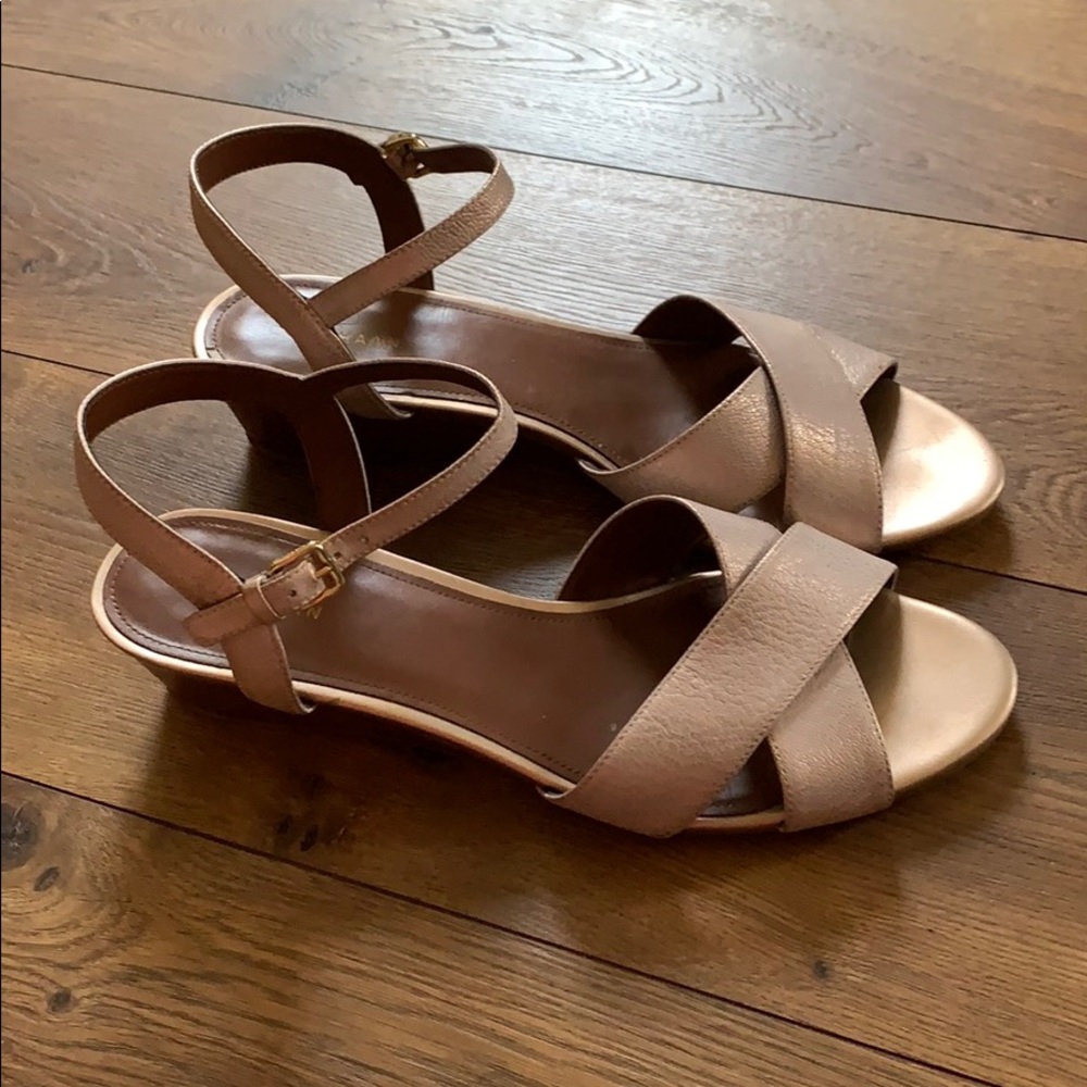 Cole Hahn Pink Wedge Sandals